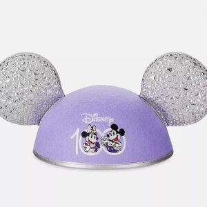 Mickey and Minnie Mouse Disney 100 Ear Hat for Adults‎ 100 Years Of Wonder NEW